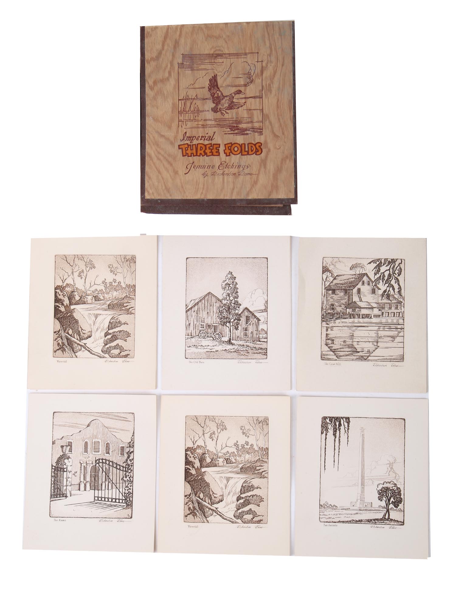 COLLECTION OF GENUINE ETCHINGS BY RICHARDSON ROME PIC-1